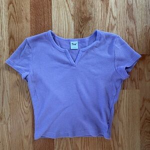 TNA Lavender Short Sleeve Top